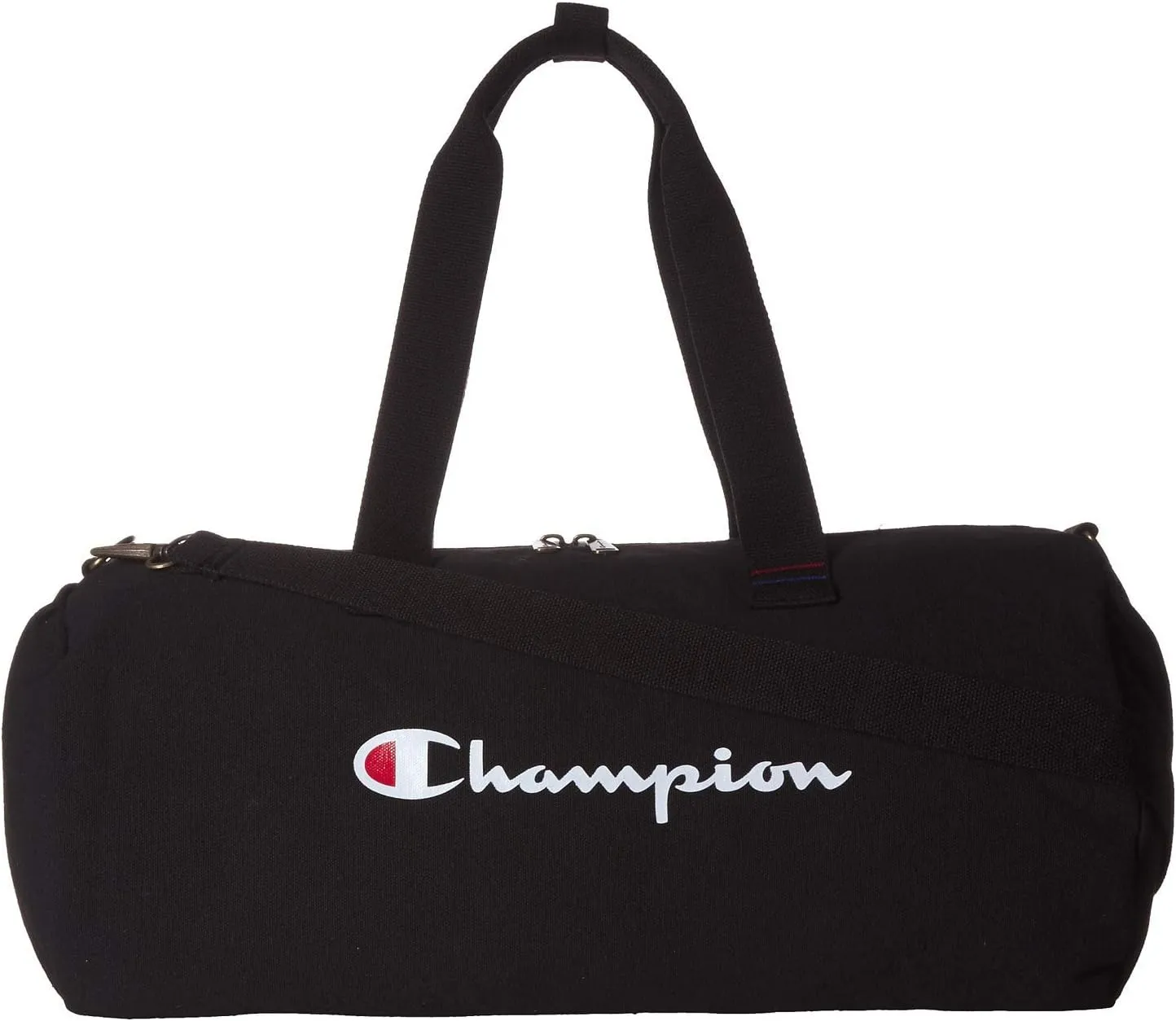 Champion Logo Duffel Bag, Black Solid, One Size