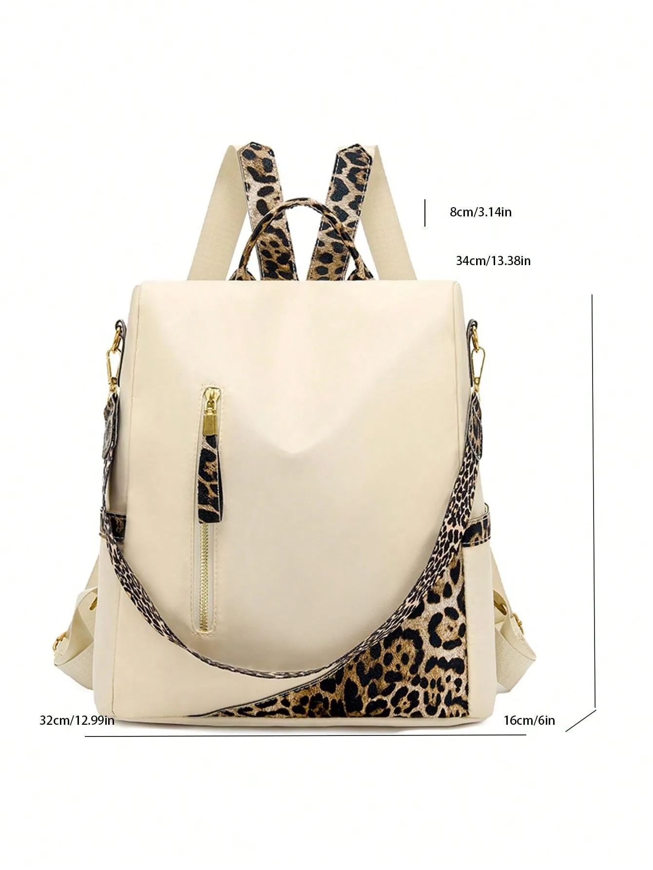 Chic & Secure: Two-Tone Anti-Theft Large Capacity Backpack for Stylish Students
