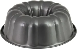 Chicago Metallic Nonstick Fluted Cake Pan, Perfect for Bundt cakes, monkey breads, casseroles, lasagnas, and more! 10-Inch, Gray