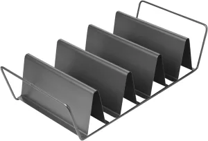 Chicago Metallic Professional 6-Shell Baked Taco Rack. Pefect for baking, filling and serving, 15-Inch-by-7-Inch, Grey