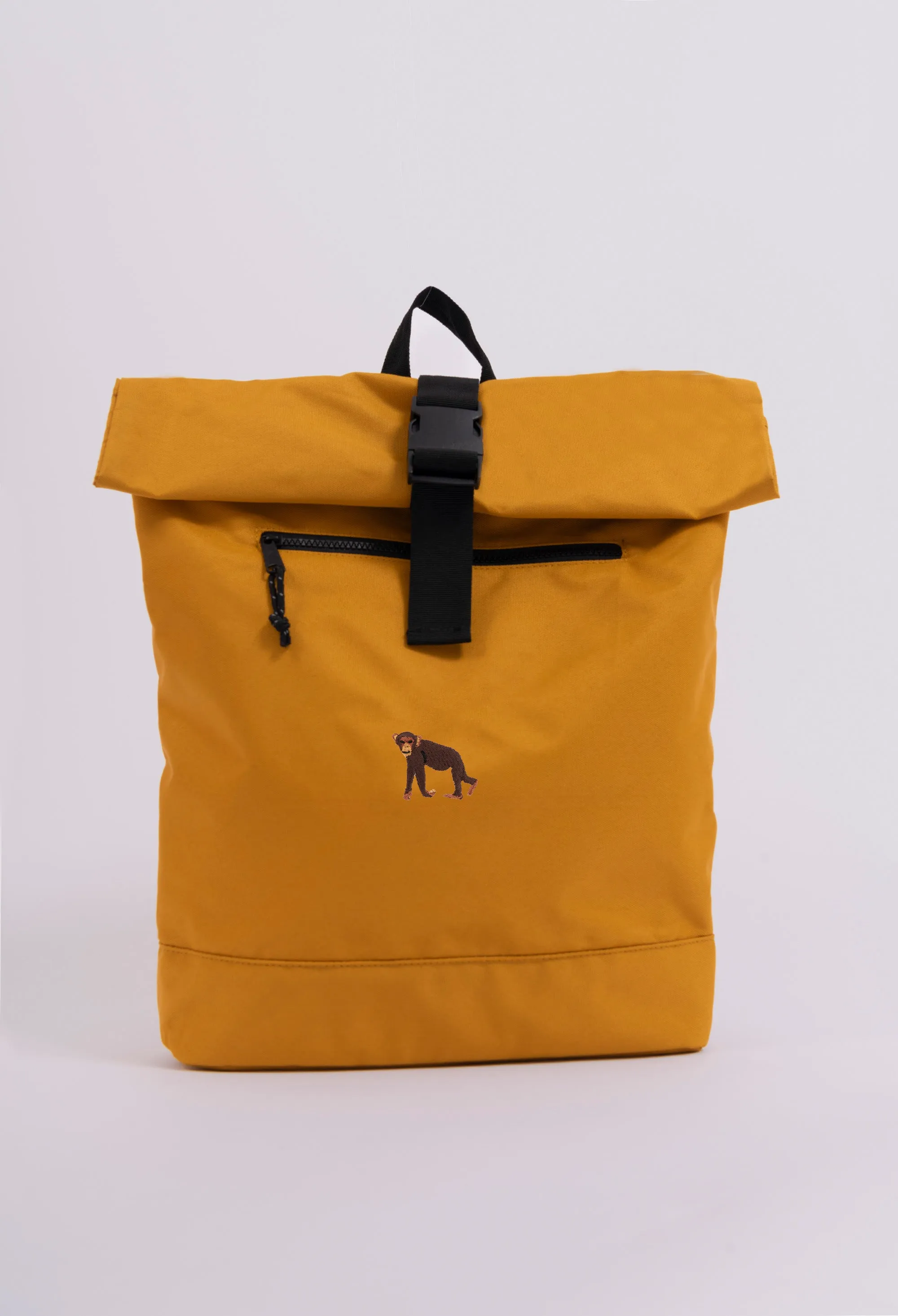 chimpanzee recycled roll-top backpack