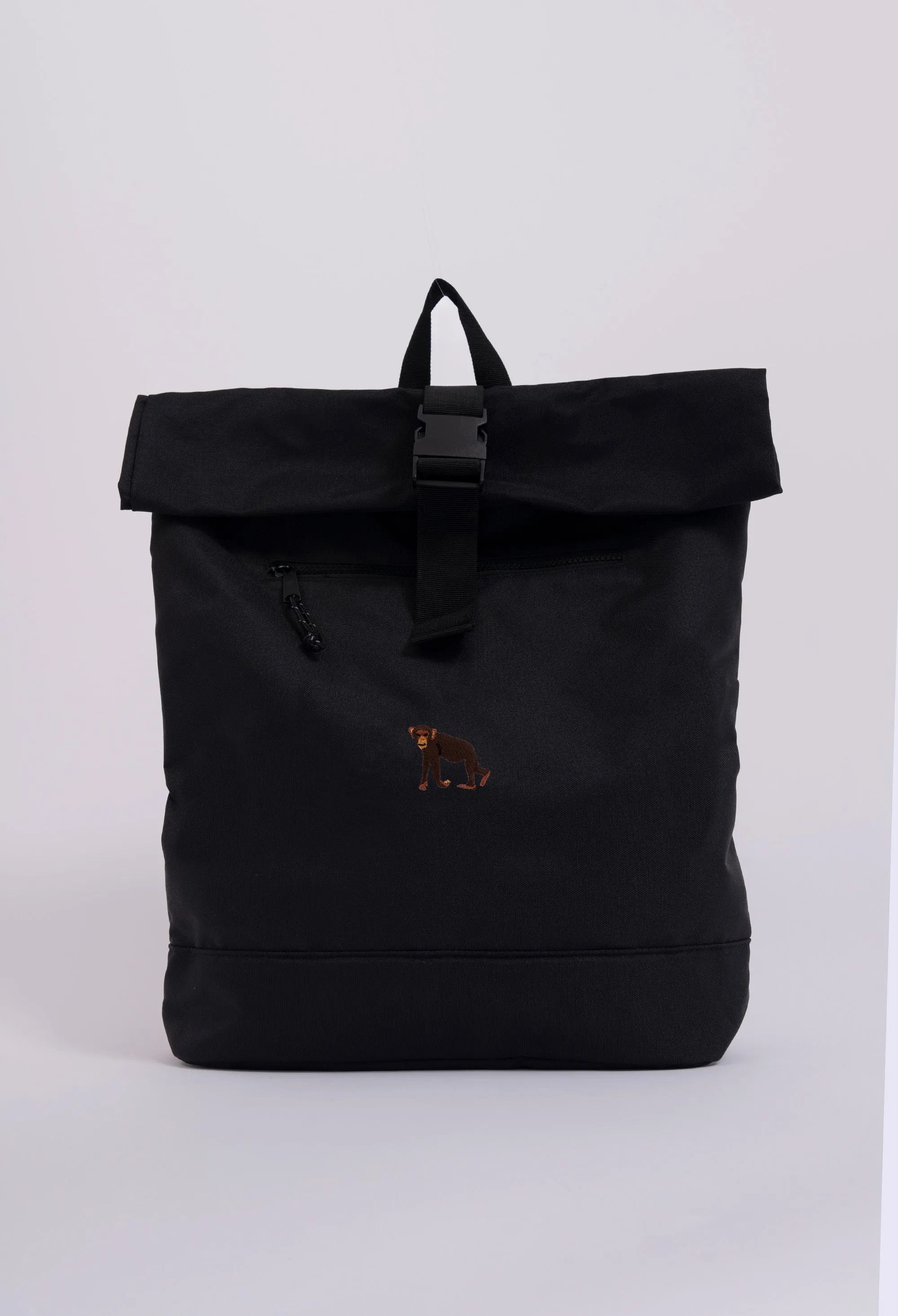 chimpanzee recycled roll-top backpack