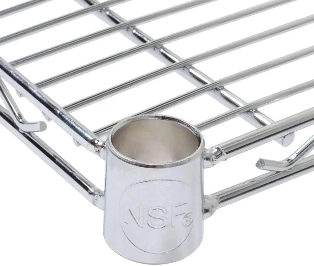 Chrome Wire Shelving |Pack of 2 Shelves| Heavy Duty NSF Storage Shelves (24''W x 36''L)