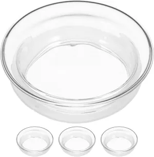 Ciieeo 4pcs Reusable Glass Water Kettle Lid with Silicone Sealer Leak Teapot Cover for Kitchen Pitchers and Easy to Clean Water Pitcher Caps