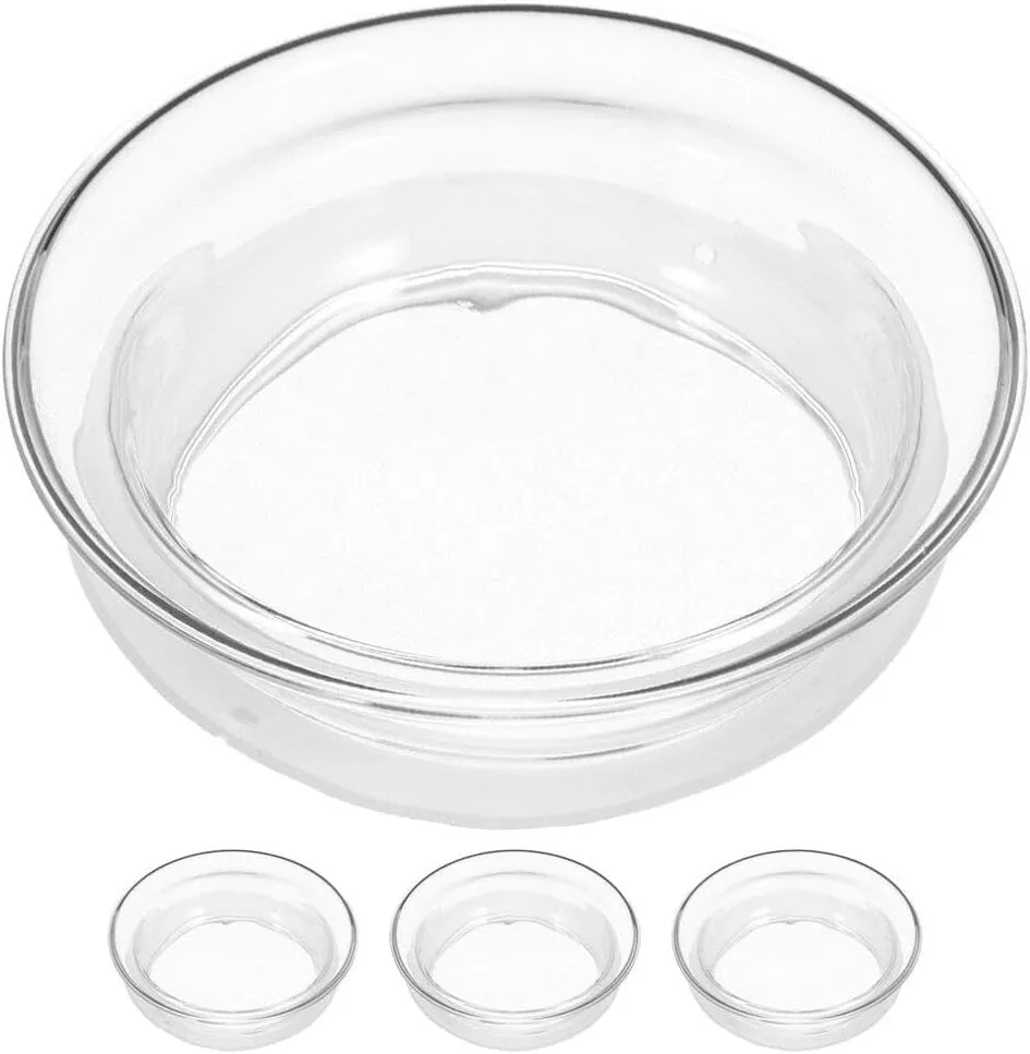Ciieeo 4pcs Reusable Glass Water Kettle Lid with Silicone Sealer Leak Teapot Cover for Kitchen Pitchers and Easy to Clean Water Pitcher Caps