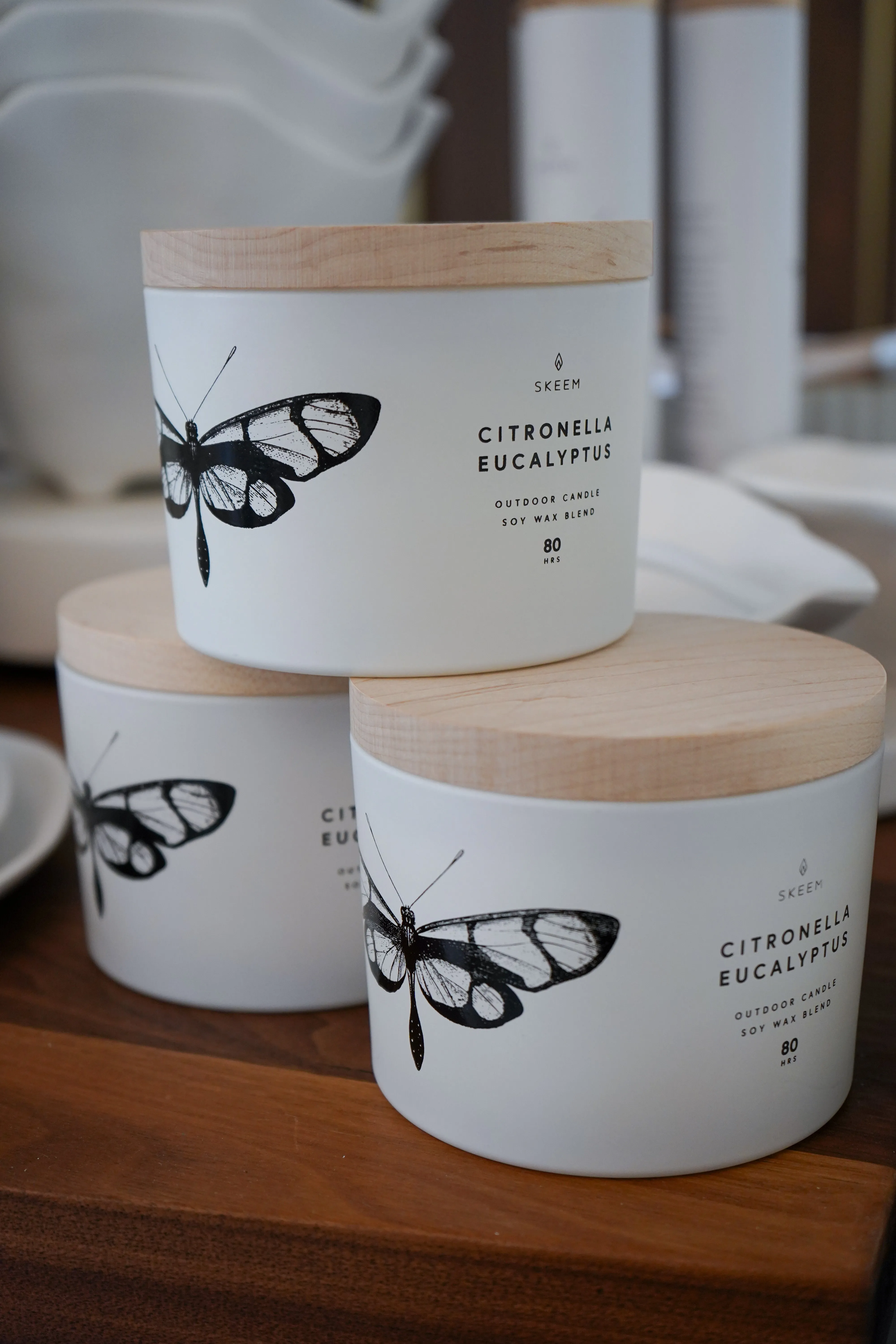 Citronella Indoor/ Outdoor Three Wick Candle (2 Styles)