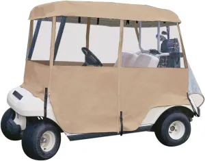 Classic Accessories Fairway Deluxe 4-Sided 4-Person Golf Cart Enclosure