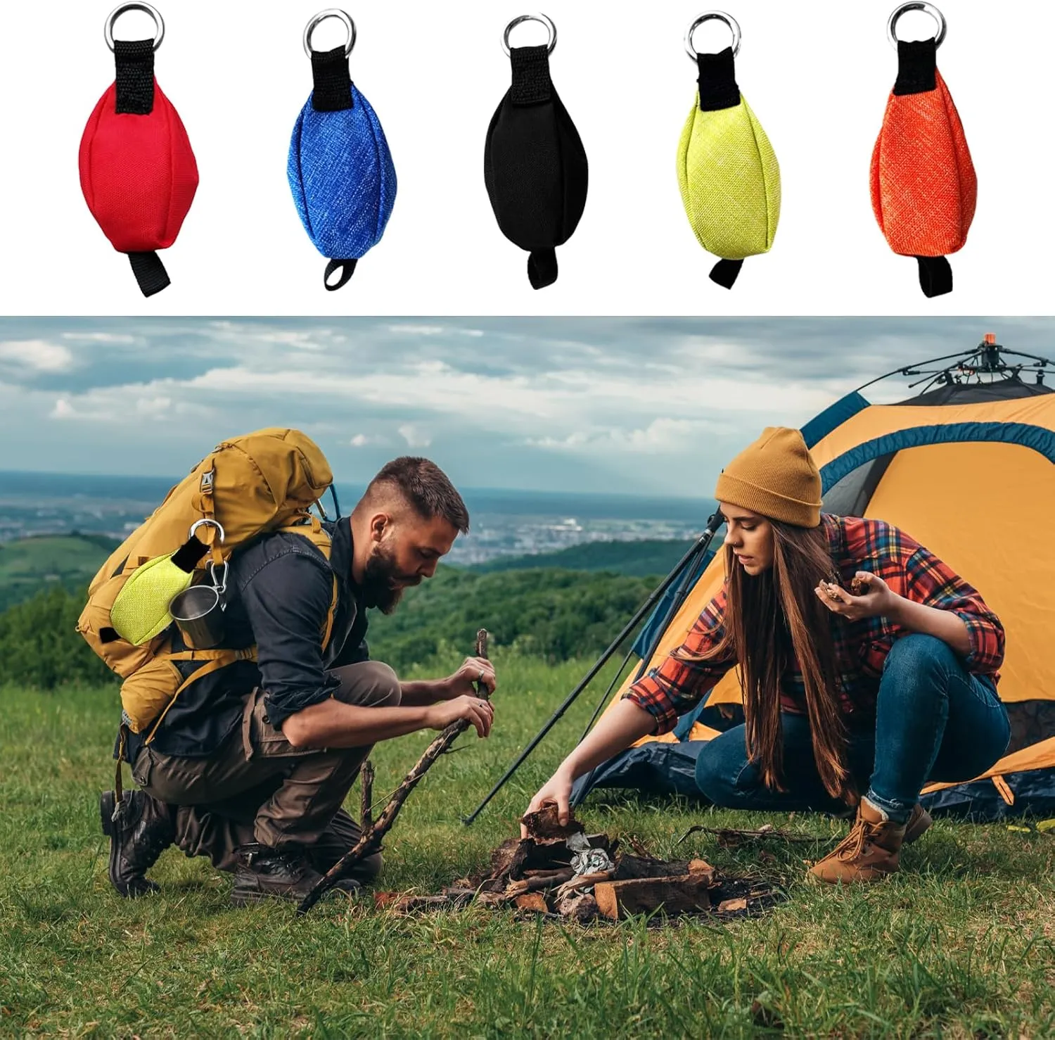 Climbing Rope Working Throw Weight Bag Heavy Duty Arborist Throw Weight Bag Tree Climbing Ropes Bag Outdoor Supply