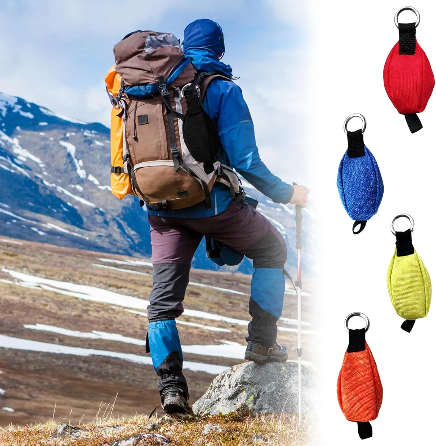 Climbing Rope Working Throw Weight Bag Heavy Duty Arborist Throw Weight Bag Tree Climbing Ropes Bag Outdoor Supply