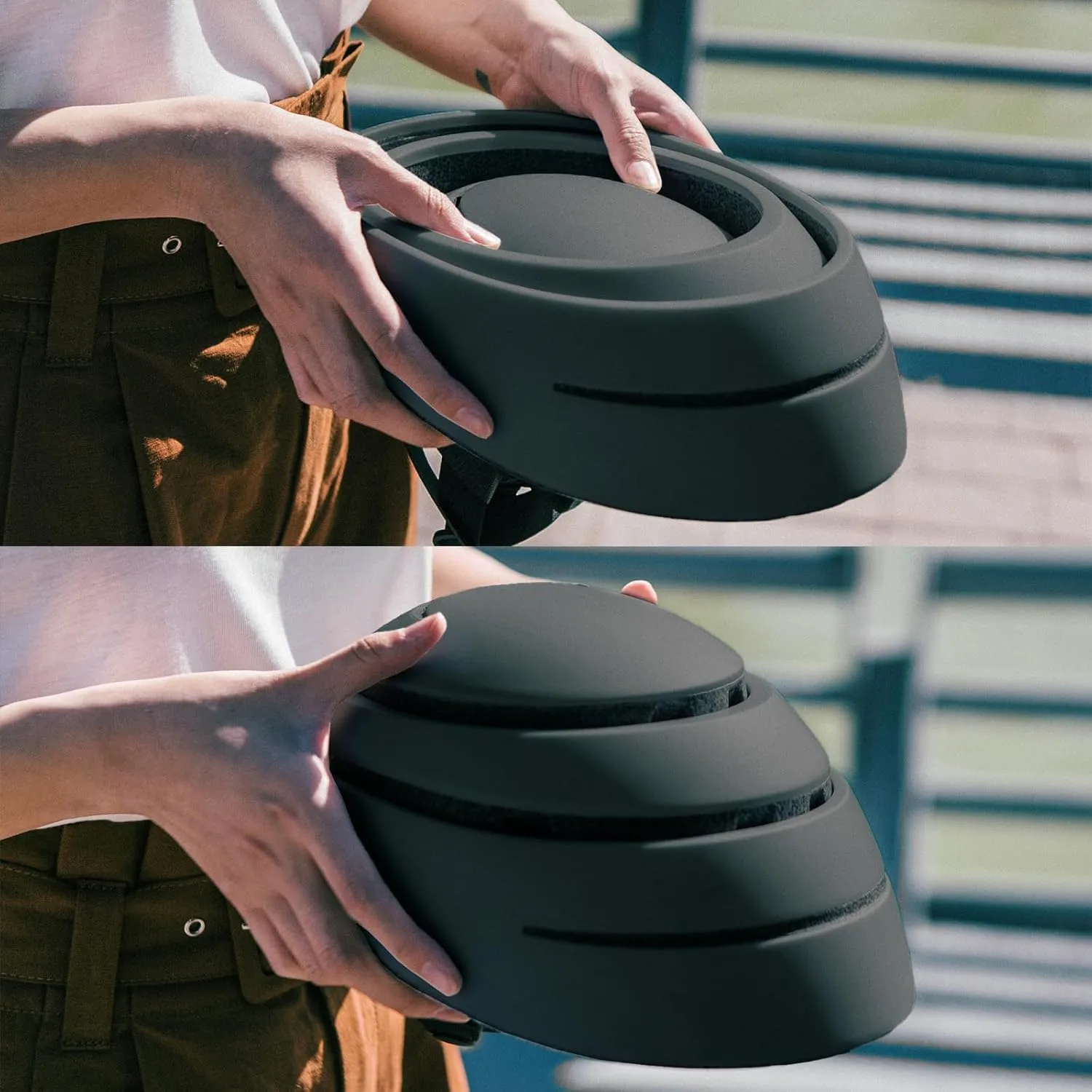 CLOSCA. Folding Helmet. Adult Bicycle Helmet. Bike Helmet and Electric Scooter Helmet. Commuter Helmet. Collapsible Helmet. Helmet for Women and Helmet for Men