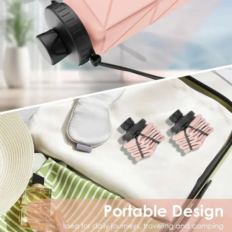 Collapsible Water Bottle for Travel 610ML  Lightweight Portable Water Bottle Food Grade Leakproof Foldable kettle kitchenware