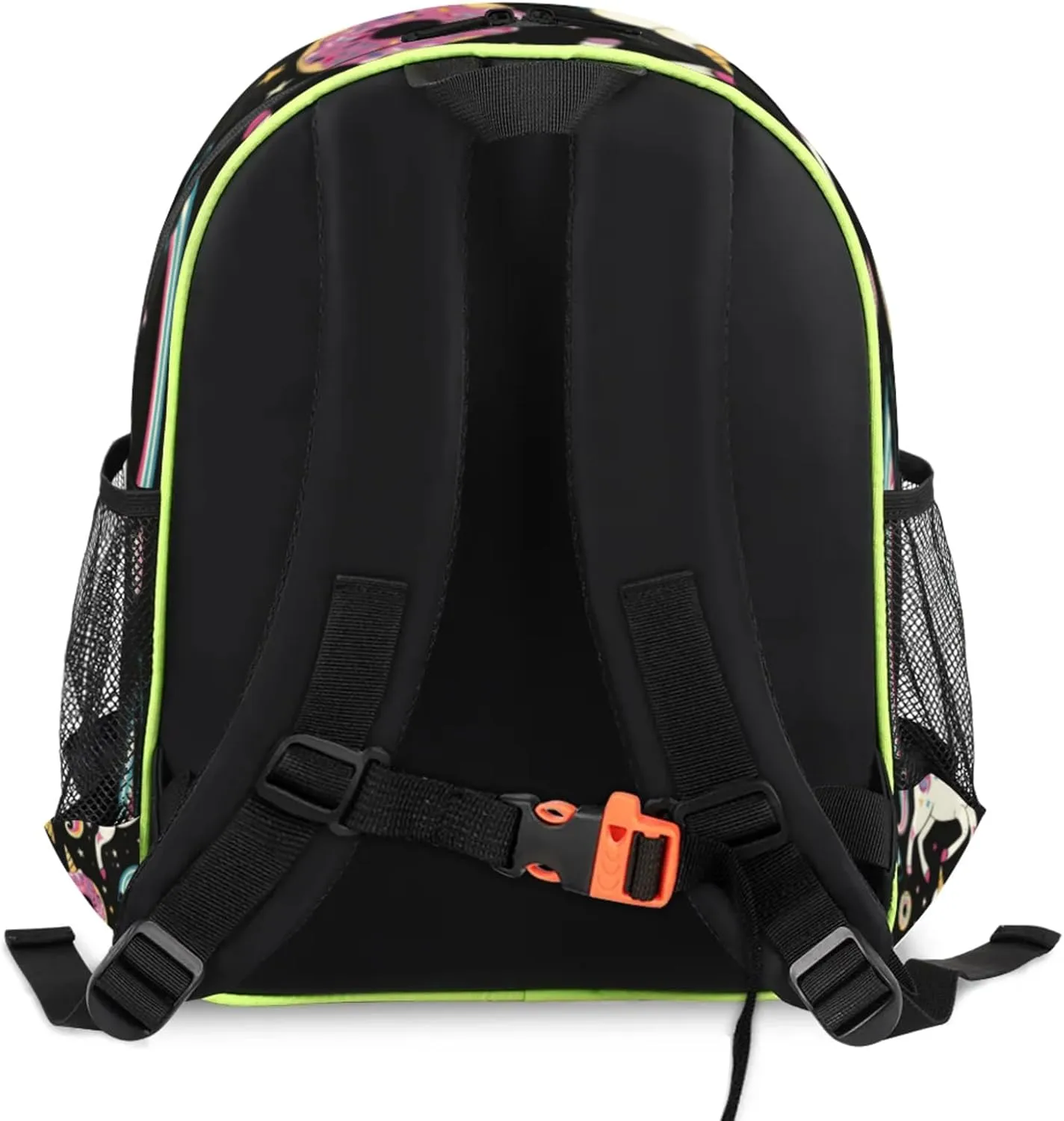 Colorful Unicorn Custom Backpack with Name Cute Personalized Small Shoulder Bag Waterproof Travel Casual Backpack with Chest Strap 14.2in