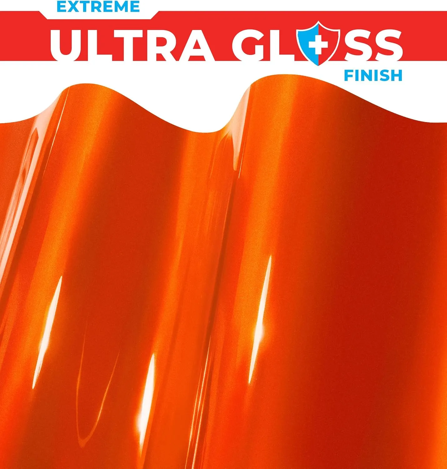 ColorFusion PPF by VViViD, Gloss Flame Orange Dry Apply PPF Vinyl Car Wrap Roll 1ft x 5ft