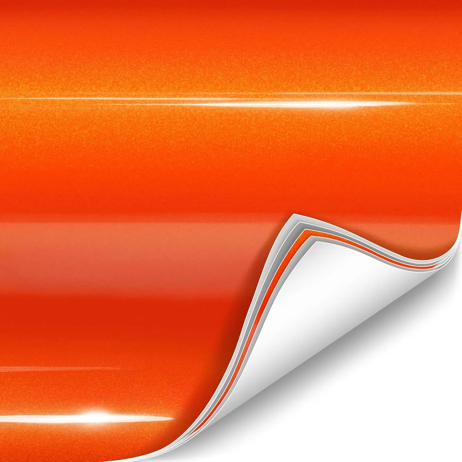 ColorFusion PPF by VViViD, Gloss Flame Orange Dry Apply PPF Vinyl Car Wrap Roll 1ft x 5ft