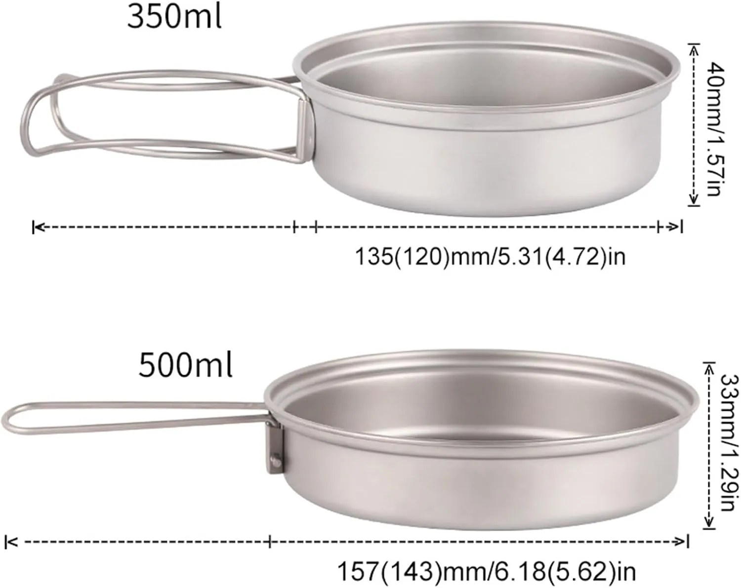 Compacts Camping Plate Folding Handle Light Weight Dinnerware For Outdoor Backpacking Hiking