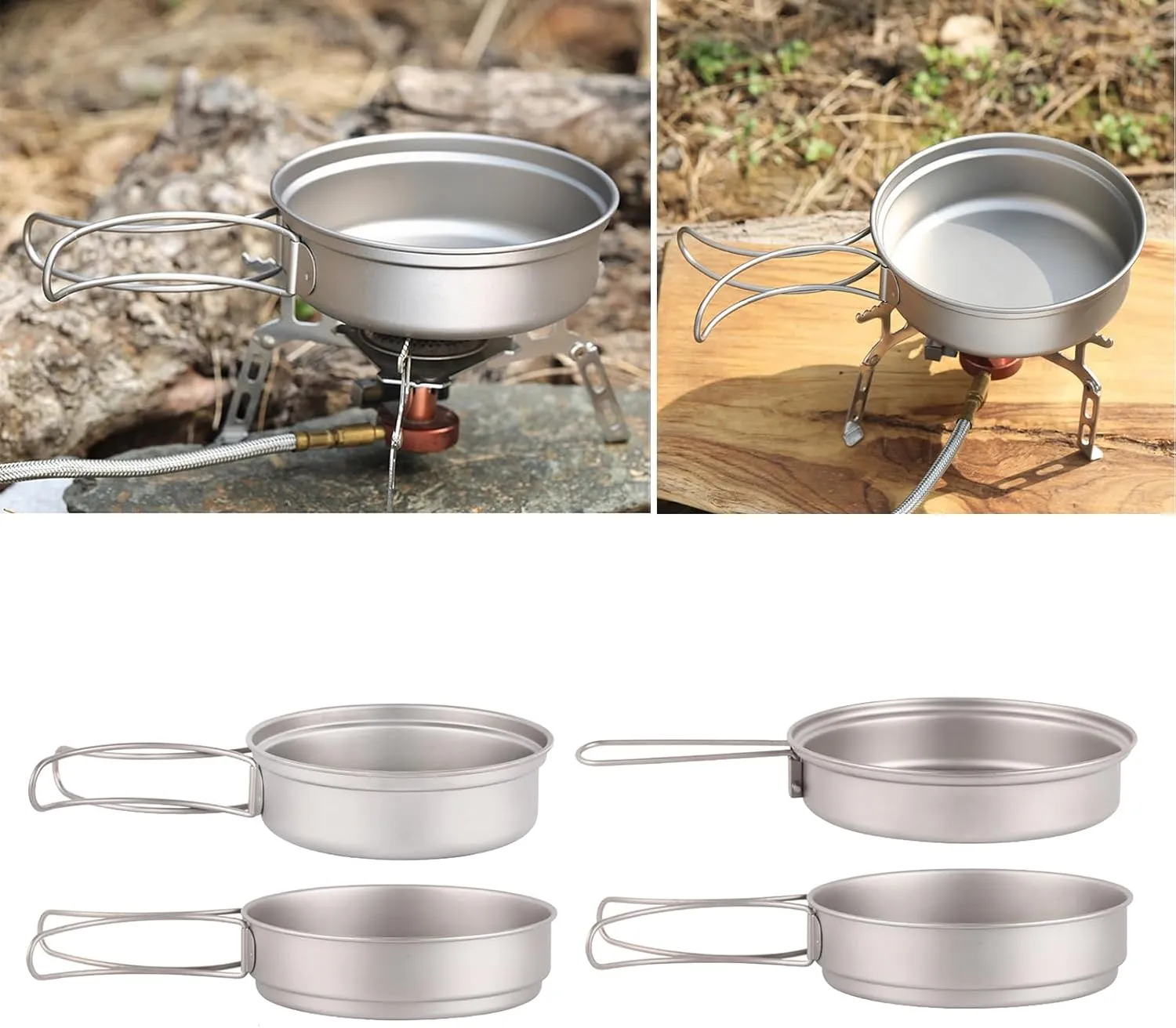 Compacts Camping Plate Folding Handle Light Weight Dinnerware for Outdoor Backpacking Hiking