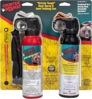 Counter Assault Bear Spray & Training Canister - 2% Capsaicin Bear Deterrent - Pepper Spray for Hiking, Camping, Hunting & More - 8.1 oz