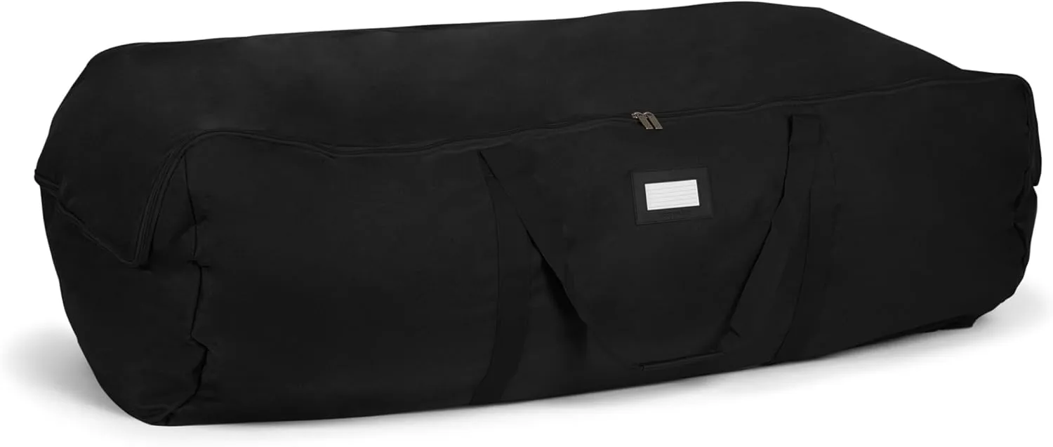 Covermates Keepsakes Garland Duffle Bag – Durable Polyester, Reinforced Handles, Fits up to 25 Foot Garland Depending on Thickness - Holiday Storage, Black