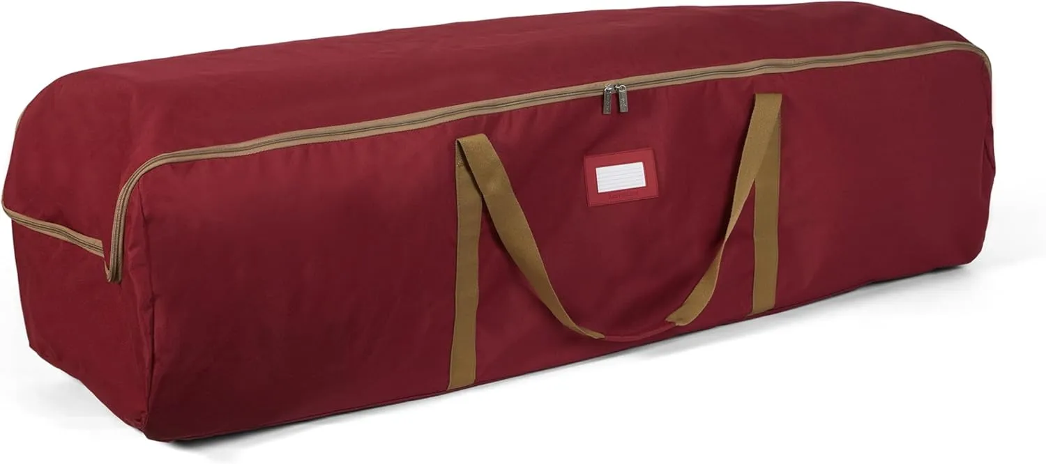 Covermates Keepsakes Garland Duffle Bag – Durable Polyester, Reinforced Handles, Fits up to 25 Foot Garland Depending on Thickness - Holiday Storage, Red