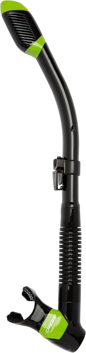 Cressi Adult Diving Dry Snorkel with Splash Guard and Top Valve - Supernova Dry: Designed in Italy