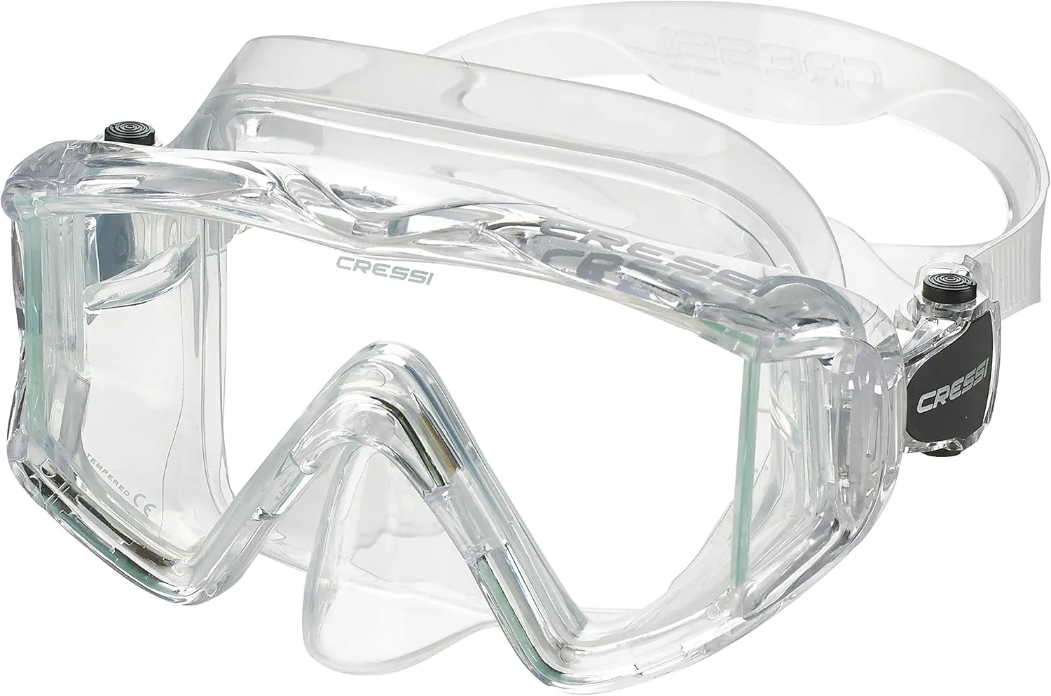 Cressi Panoramic Wide View Mask & Dry Snorkel Kit for Snorkeling, Scuba Diving - Pano 3 & Supernova Dry: Designed in Italy
