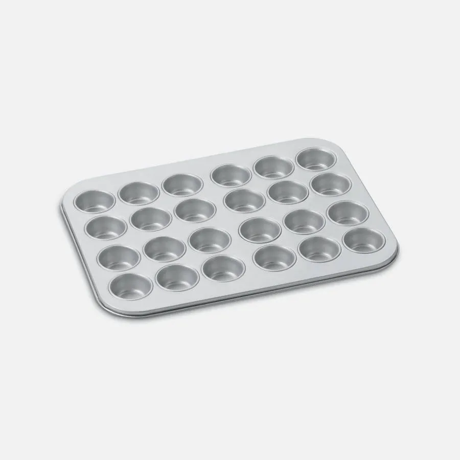 Cuisinart ﻿Chef's Classic Nonstick Bakeware 24-Cup Mini Muffin Pan (Silver) - CU-AMB-24MMP