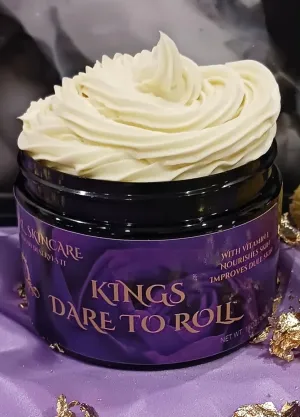 Dare To Roll, Royal Skincare Kings Premium Body Butter for Men - Hydrating Skincare for Men with Dry Skin, Uneven Skin Tone, Reducing Wrinkles, Restoring Skin Appearance, 8 oz, 12 oz (12 oz)