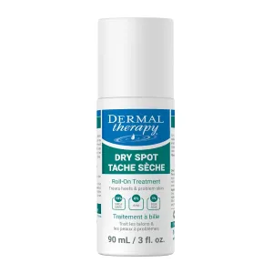 Dermal Therapy Dry Spot Treatment Roll-On with 10% Urea & 6% AHAs – Hydrating & Exfoliating Care for Very Dry Skin on Feet, Heels, Elbows & More – Fragrance-Free, Hands-Free Application