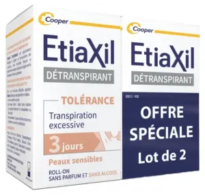 Detranspirant Underarms Sensitive Skin Roll-on Lot 2 x 15 ml