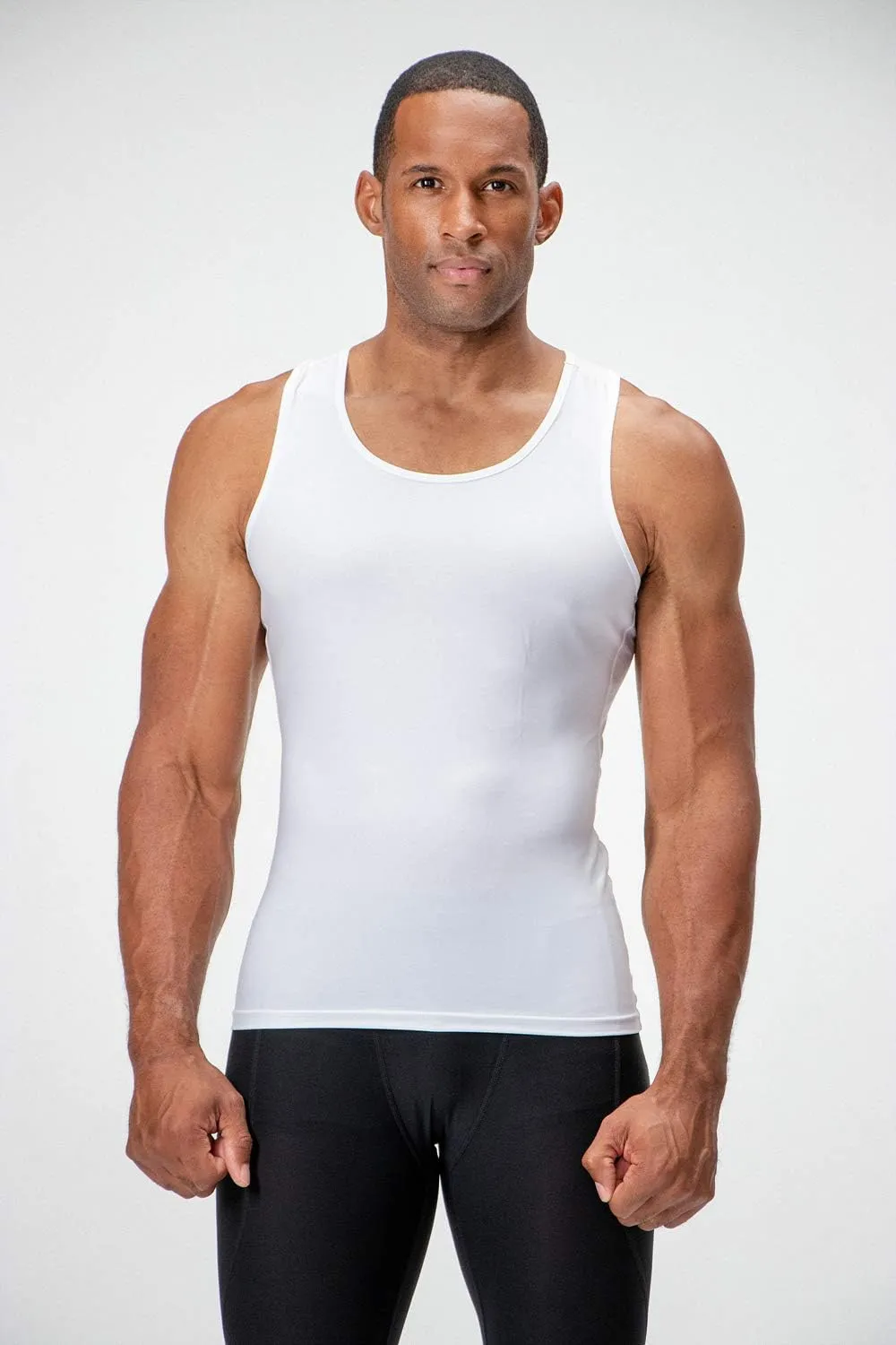 DEVOPS 3 Pack Men's Muscle Dry Fit Compression Tank Top