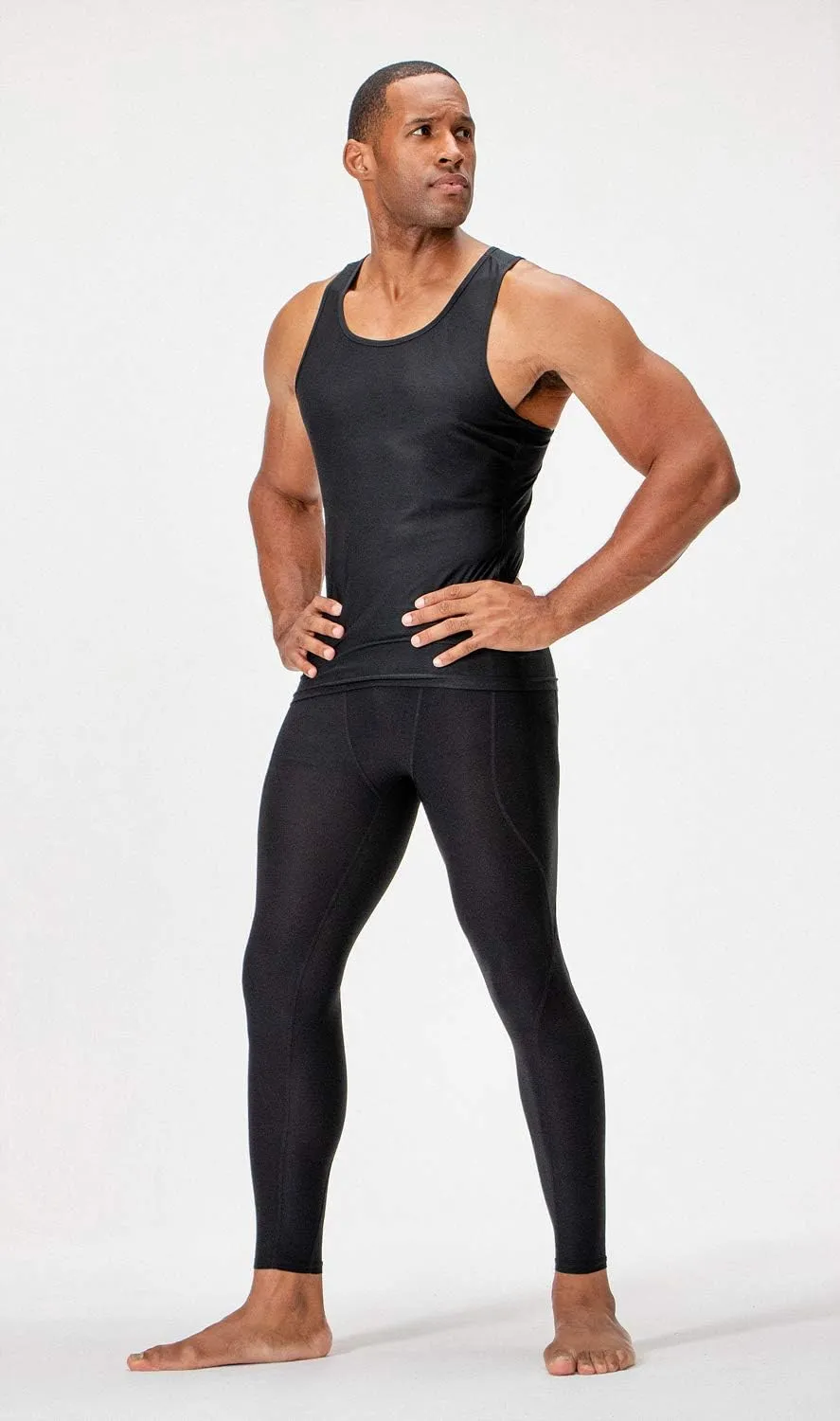 DEVOPS 3 Pack Men's Muscle Dry Fit Compression Tank Top