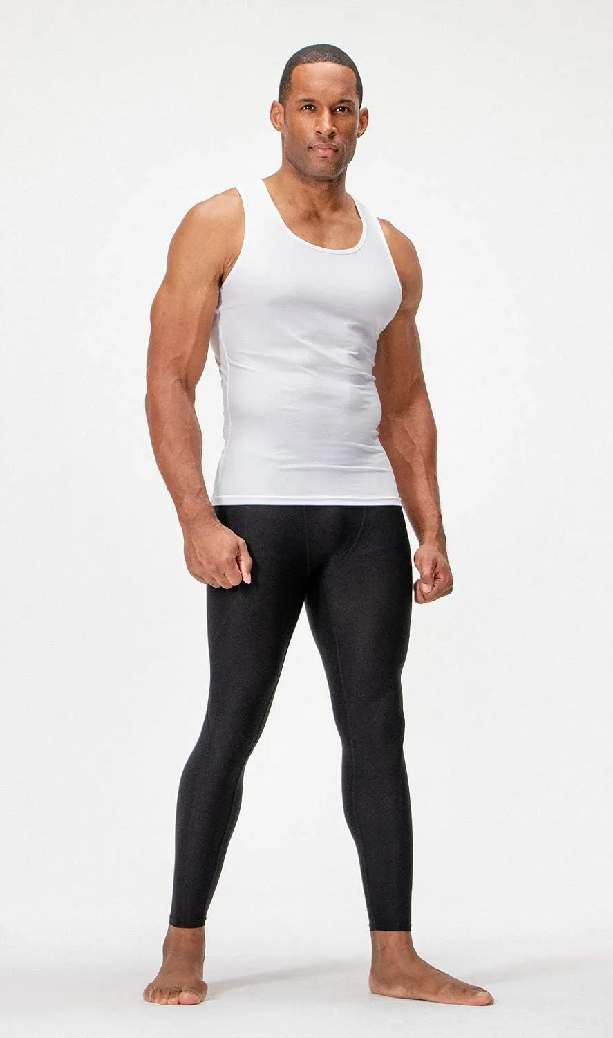 DEVOPS 3 Pack Men's Muscle Dry Fit Compression Tank Top