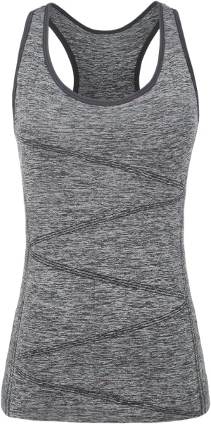 Disbest Yoga Tank Top, Women's Performance Stretchy Quick Dry Sports Workout Running Top Vest with Removable Pads