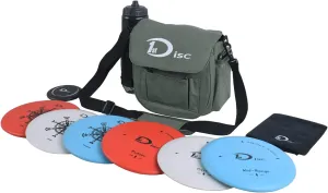 Disc Golf Set- Putter, Mid-Range, Driver, Mini Disc, Towel with Bag