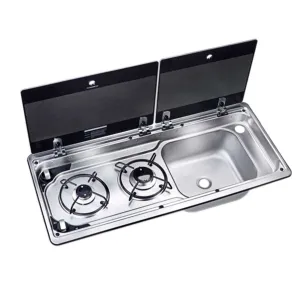 Dometic MO 9722R Burner Hob & RH Sink Unit (2 Burners / No Ignition)