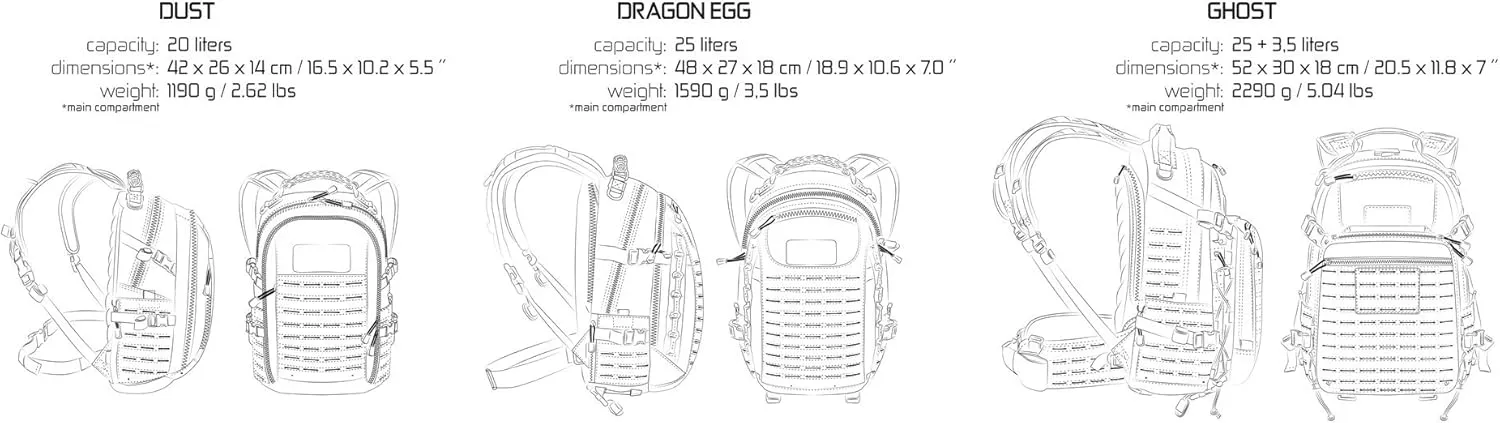 Dragon Egg Mk II Tactical Backpack Coyote Brown/Adaptive Green 25 Liter Capacity