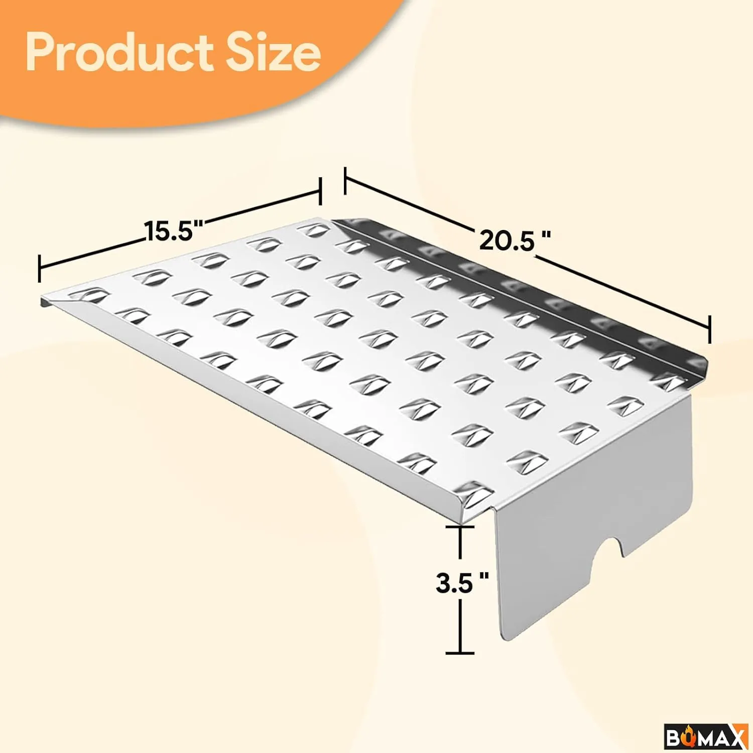 Drip Tray Heat Baffle Replacement Parts for Camp Chef 24 Series Pellet Grills, Woodwind SG 24, PG24SG-4, SmokePro SG/XT/STX 24, Drip Pan for Traeger Pro 575 20 22 Series for Camp Chef PG24 Griddle