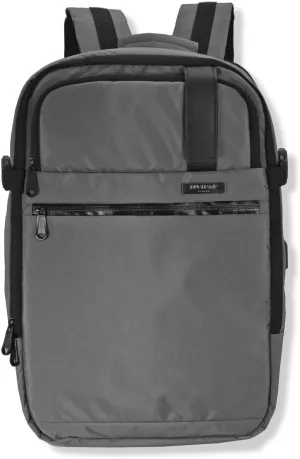 Duchamp Getaway Expandable Carry-On Backpack Suitcase (Grey)