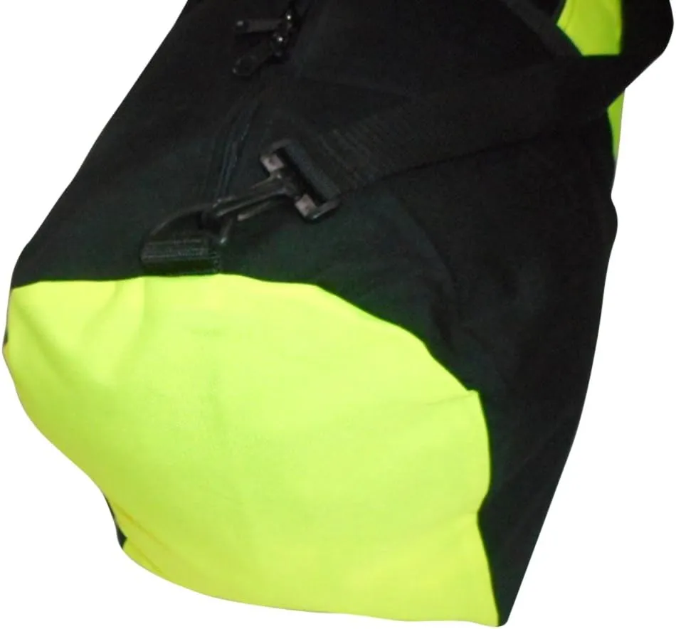 Duffle Bag Ex Extra Large 36 Inch Premium Firefighter Turnout Bag (Neon Black-yellow)