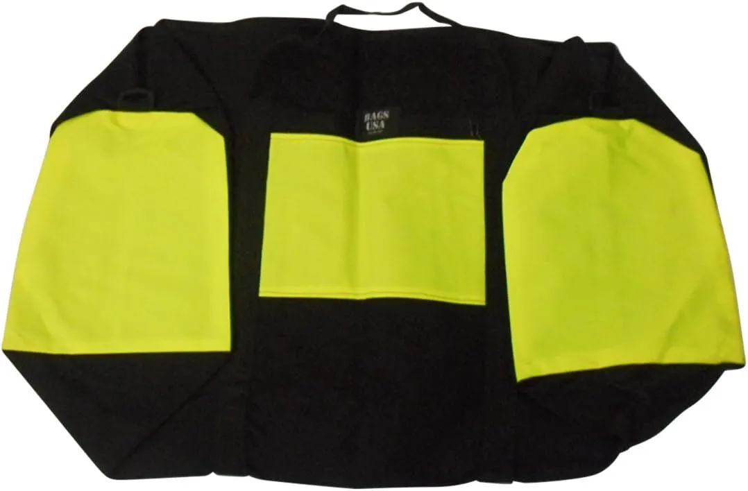 Duffle Bag Ex Extra Large 36 Inch Premium Firefighter Turnout Bag (Neon Black-yellow)
