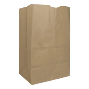 Duro ID# 29821 20# Short Husky SOS Bag 50# 100% Recycled Natural Kraft 500pk (2 Packs of 250) 8-1/4 x 5-15/16 x 13-3/8
