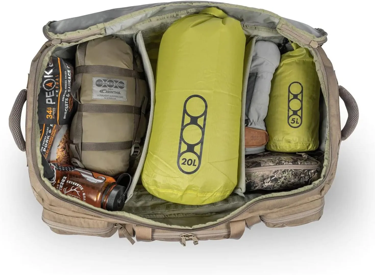 Eberlestock Atlas Duffel - Your Hunting and Travel Companion for Endless Adventure, Multicam