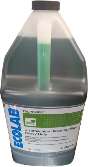 Ecolab TRUPOWER Dishmachine Rinse Additive Heavy Duty, 1 Gallon