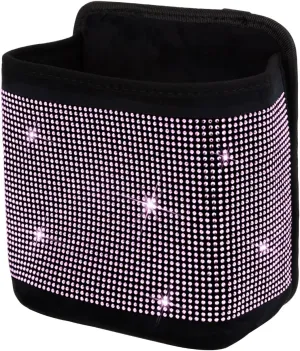 eing Car Seat Organizer Premium Seat Back/Front Seat Travel Caddy Bag, Bling Crystal Car Front Seat Organizer, Pratical Car Garbage Pocket Bin, Diamond Car Accessory (1 - Pack,Pink)