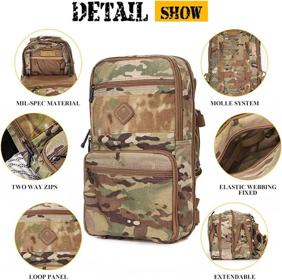 emersongear Tactical Backpack for Vest for Men Military Army Assault Pack D3 Multi-purpose Bag 24L