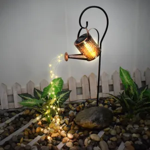 Enchanted Watering Can Outdoor Solar Watering Can Ornament