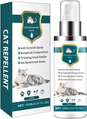Enhanced Cat Deterrent Spray, Natural Safe Cat Repellent Indoor and Outdoor, Effective Cat Scratch Deterrent Training Aid for Furniture, Sofas, Rugs, Curtain Protection (Circus)