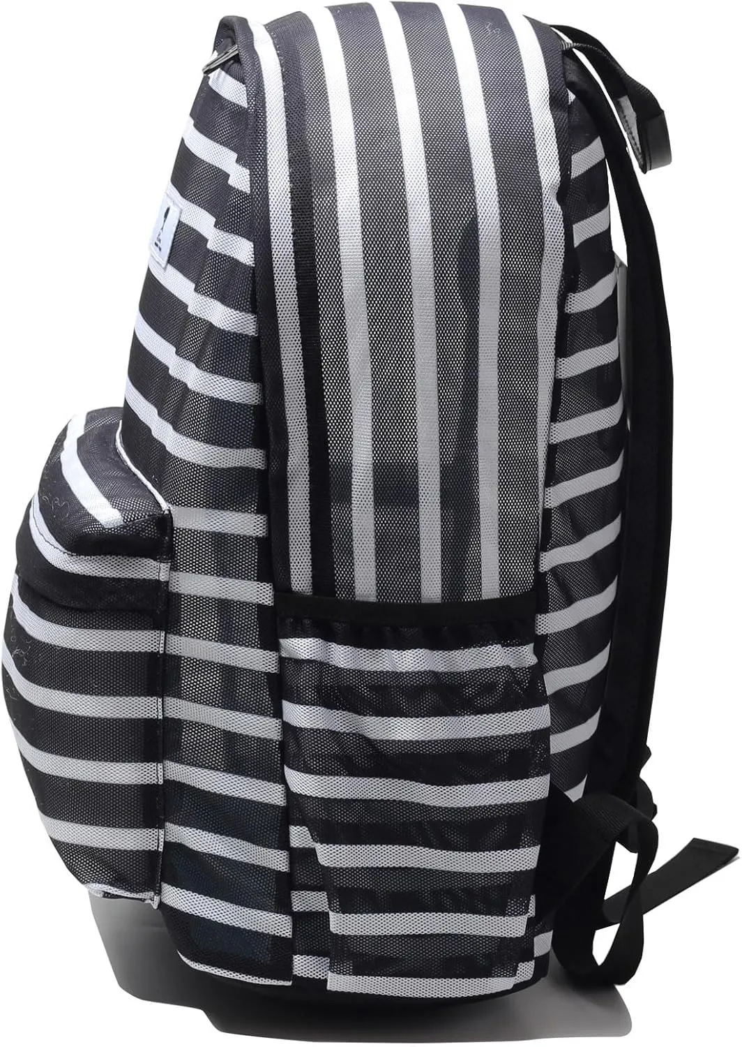 ESVAN Original Print Mesh Backpack Semi-Transparent Sackpack See Through Beach Bag Daypack Multi-Purpose Women Men Unisex