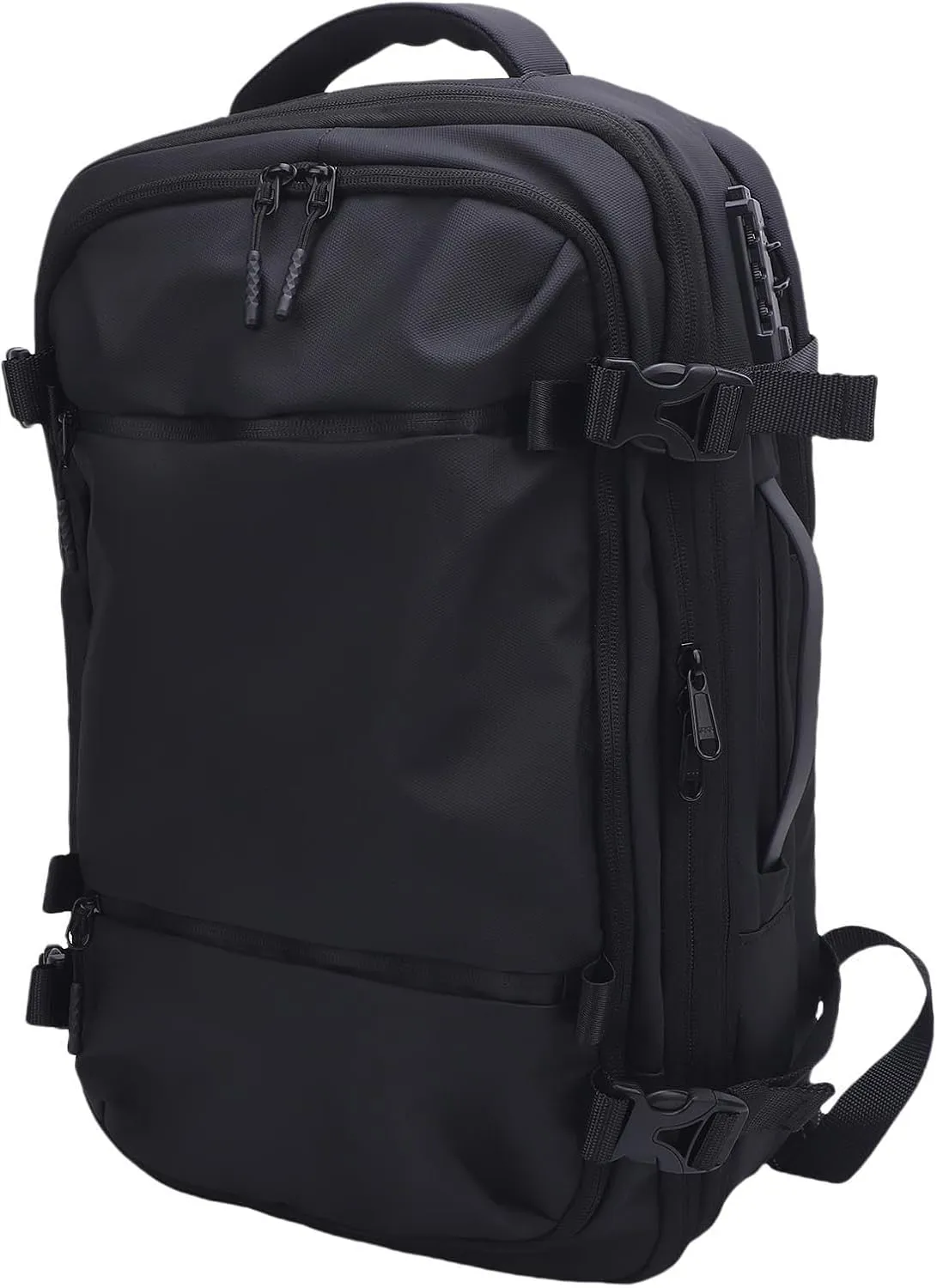 Expandable Water Proof Oxford Cloth Vacuum Backpack with TSA Lock USB Charging Port and Compression Bag for Travel Business Outdoor Adventures
