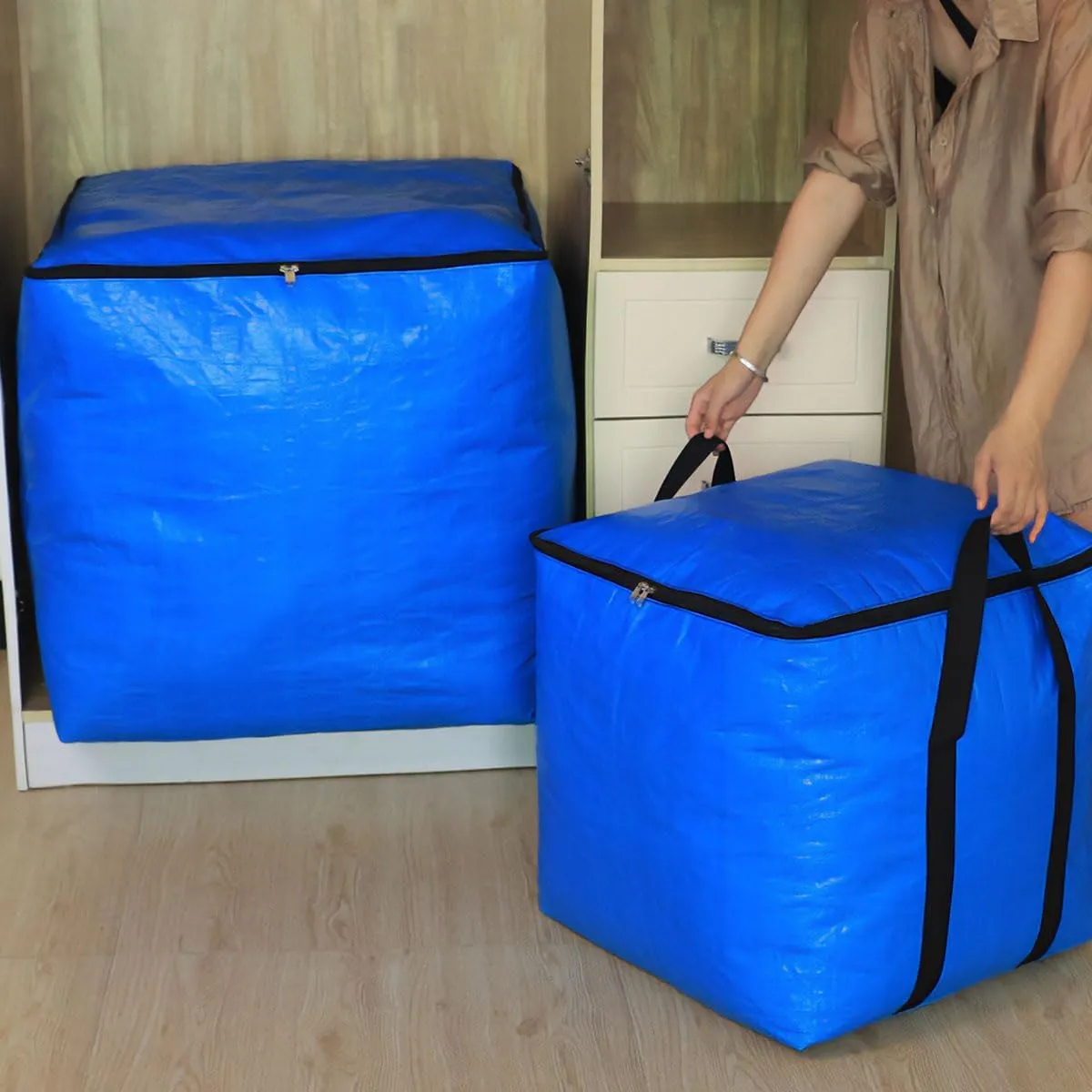 Extra Large Heavy Duty Storage Bag (Blue, 288L)